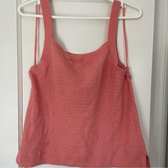 Gap Square Neck Sweater Tank Tea Rose size Large - Picture 2 of 5
